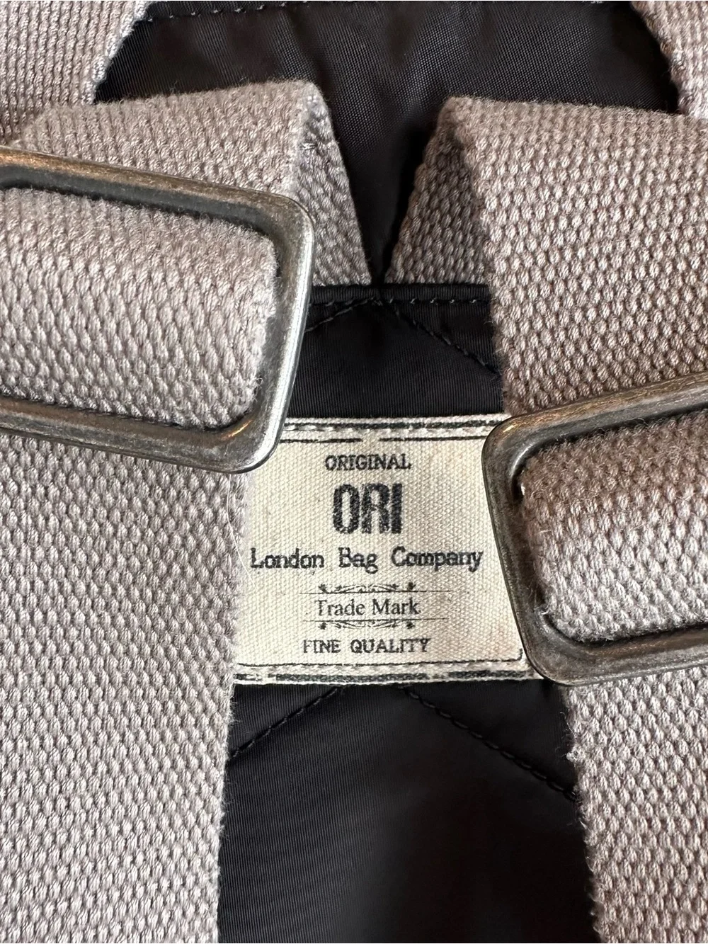 ORI London Pantry Sustainable Nylon Backpack Black Classic Daypack - Picture 2 of 6